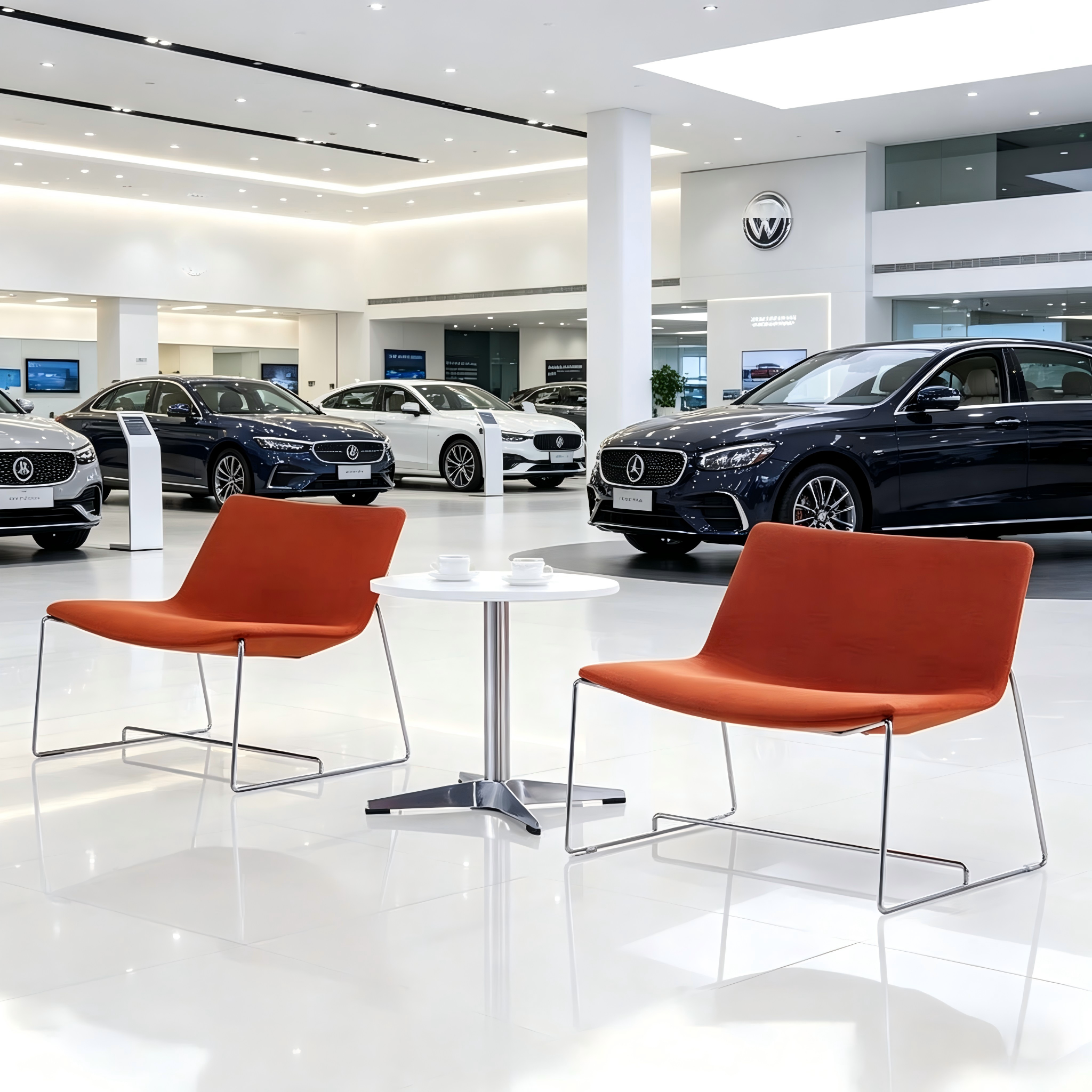 Heavy‑Duty Molded Foam Lounge Chair for Public Reception Space - Image 2
