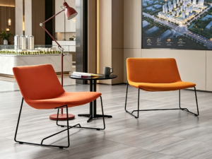 Heavy‑Duty Molded Foam Lounge Chair for Public Reception Space