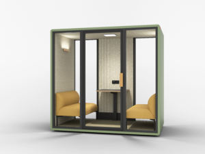 4 Person Acoustic Meeting Booth | Office Soundproof Pod for Team Discussion & Video Conference