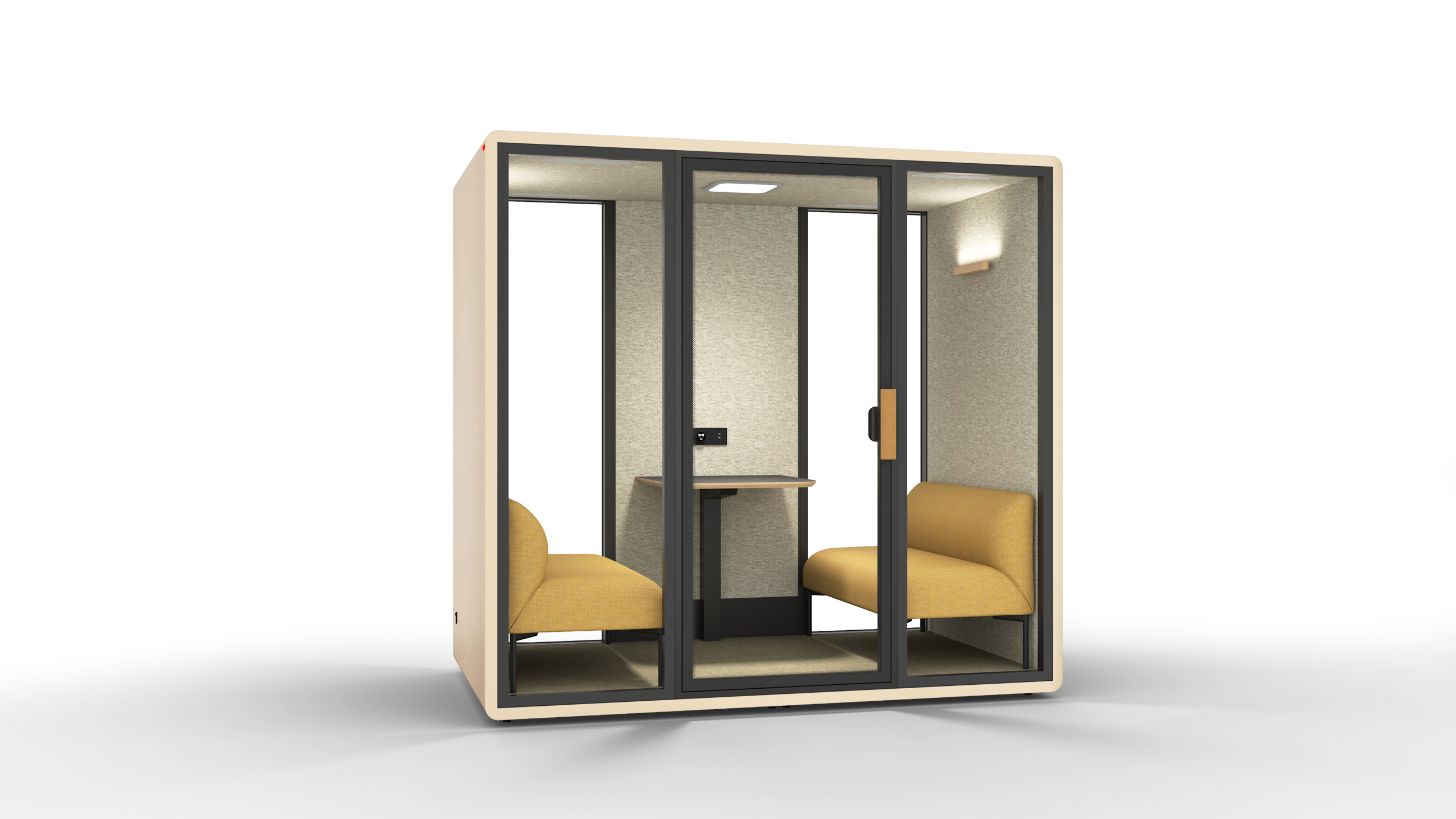 4 Person Acoustic Meeting Booth | Office Soundproof Pod for Team Discussion & Video Conference - Image 3