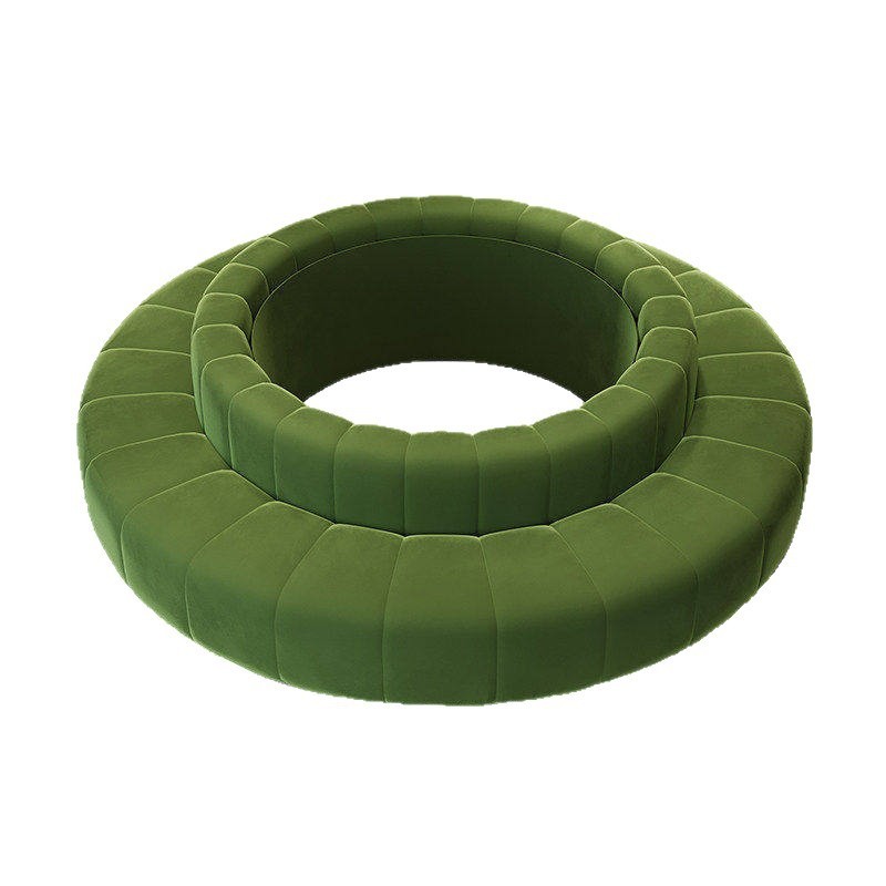 Circular Modular Lounge Sofa | Modern Curved Seating for Public Spaces - Image 4