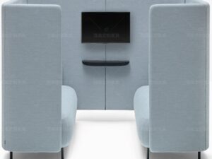 High-Enclosure Multimedia Meeting Booth | Face-to-Face Privacy Collaboration Seating