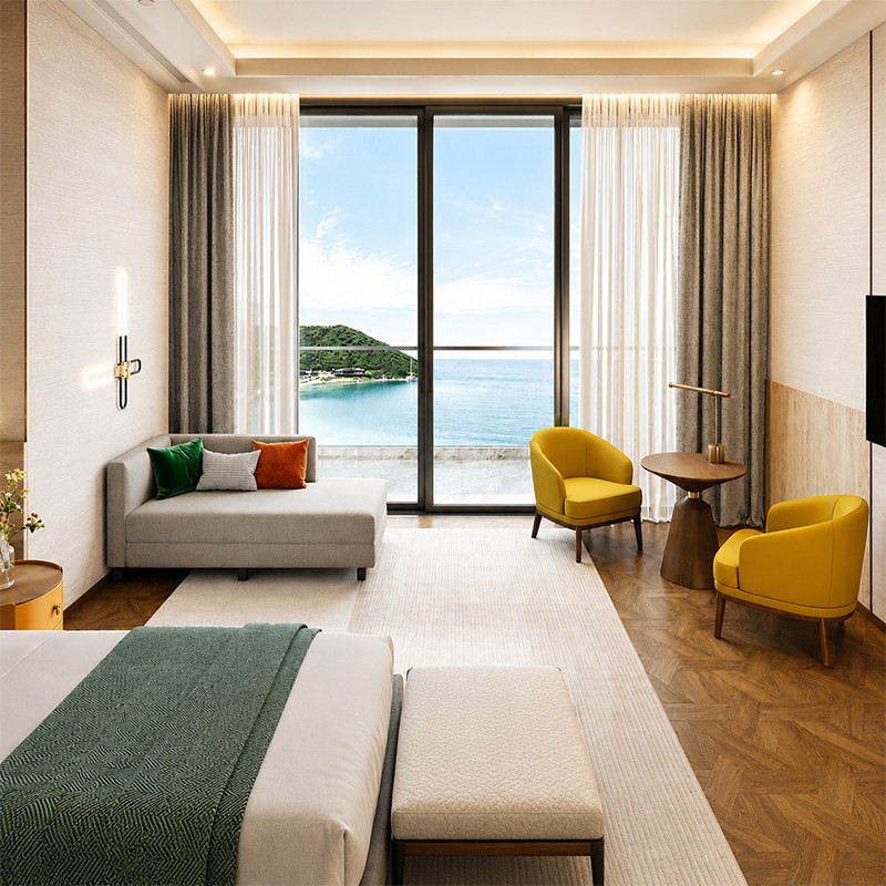 Modern Hotel Lounge Sofa Set for Guest Rooms & Hospitality Spaces