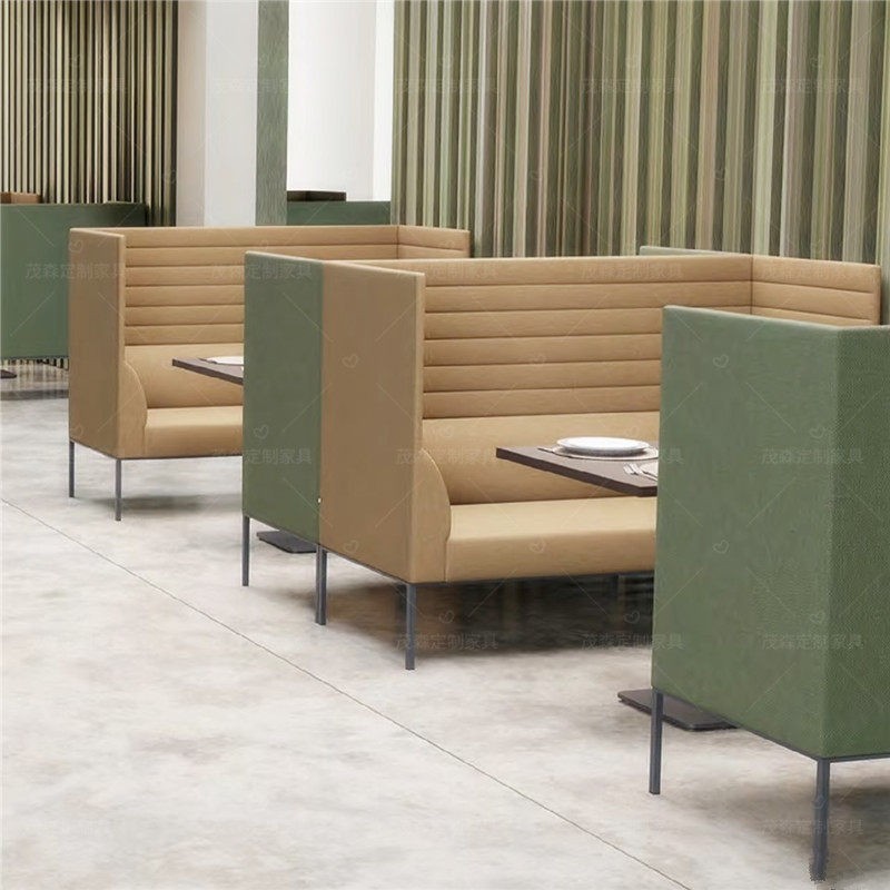 High-Back 2-Seater Privacy Sofa | Modern Segmented Office Lounge Seating - Image 2