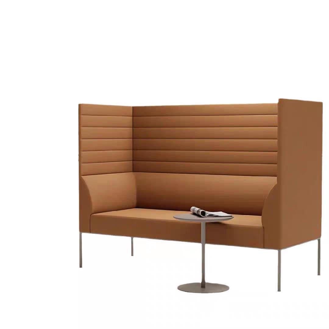 High-Back 2-Seater Privacy Sofa | Modern Segmented Office Lounge Seating - Image 5
