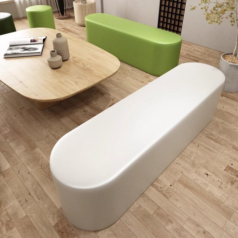 Geometric Bench Ottoman | Modern Polygon Upholstered Seating for Public Spaces - Image 2