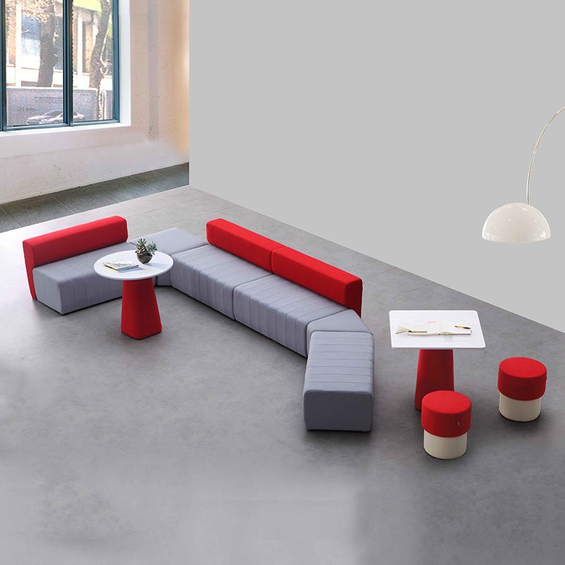 Modern Modular Lounge Sofa System for Public Spaces