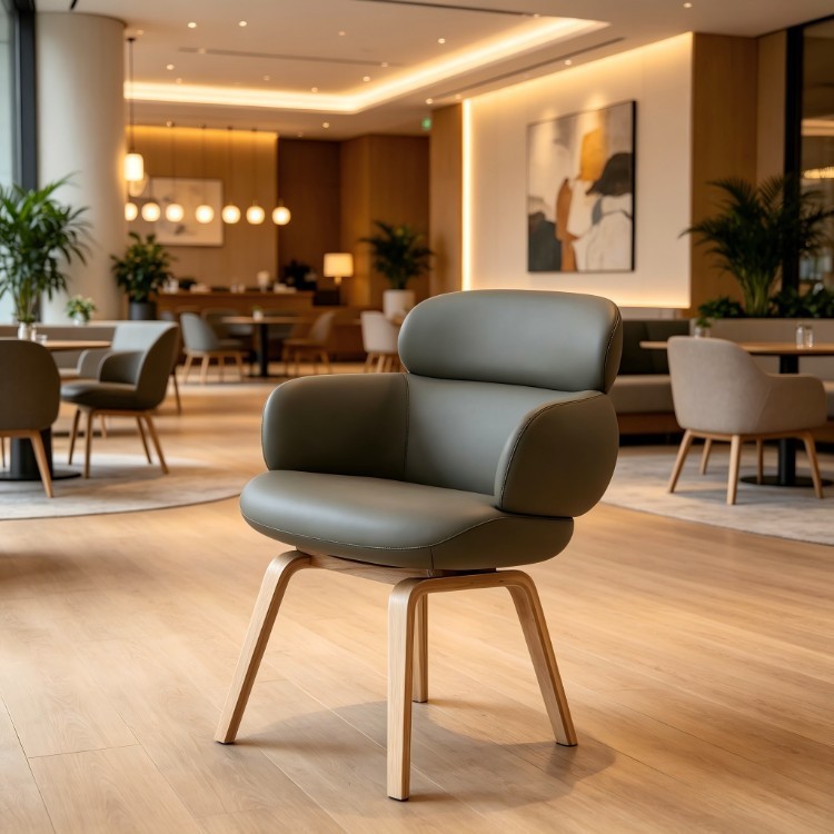 Modern Metal Frame Lounge Chair | Comfortable Single-Seater Armchair - Image 2