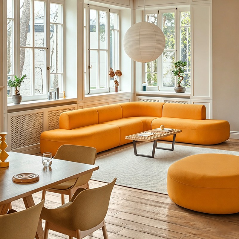 Curved Modular Sofa | Modern Lounge Seating - Image 3