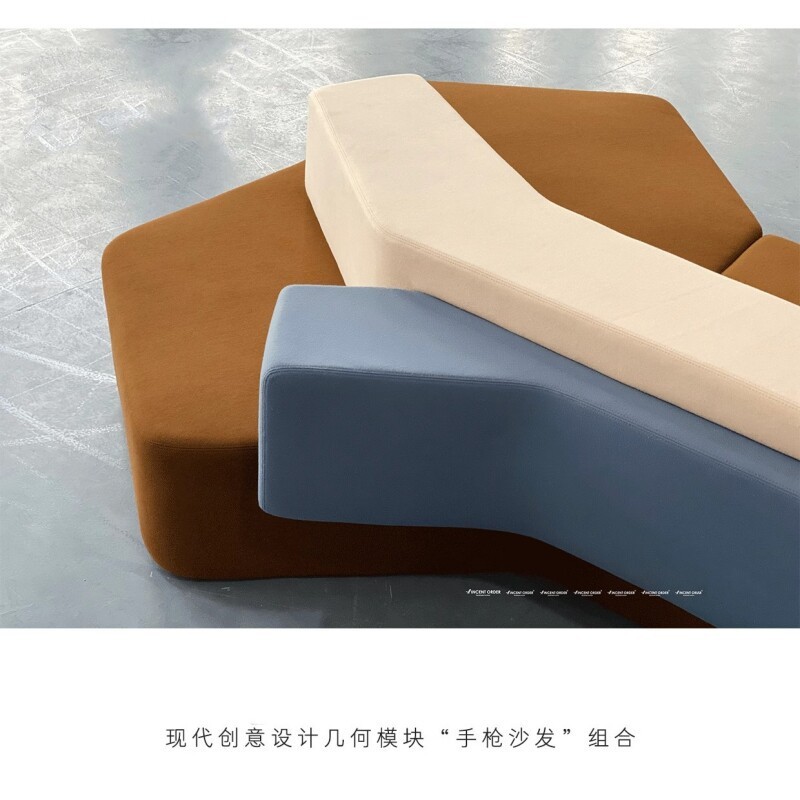 Geometric Modular Sofa | Contemporary Sculptural Public Seating - Image 3