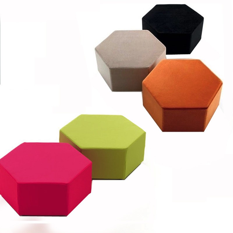 Hexagonal Modular Ottoman | Modern Geometric Lounge Seating for Public Spaces - Image 5