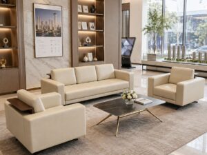 Modern Executive Reception Sofa for Office & Commercial Spaces
