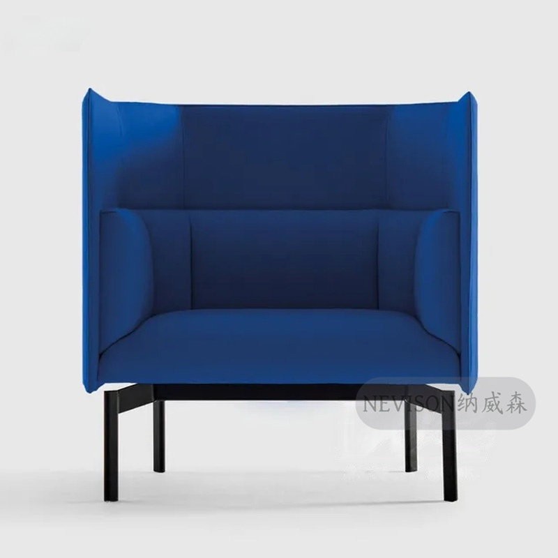 High Back 2-Seater Privacy Sofa | Modern Semi-Enclosed Office Lounge Sofa - Image 2