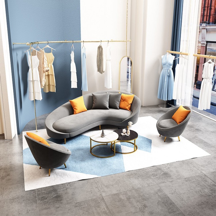 Curved Sculptural Lounge Sofa | Modern Multi-Seater Public Space Sofa