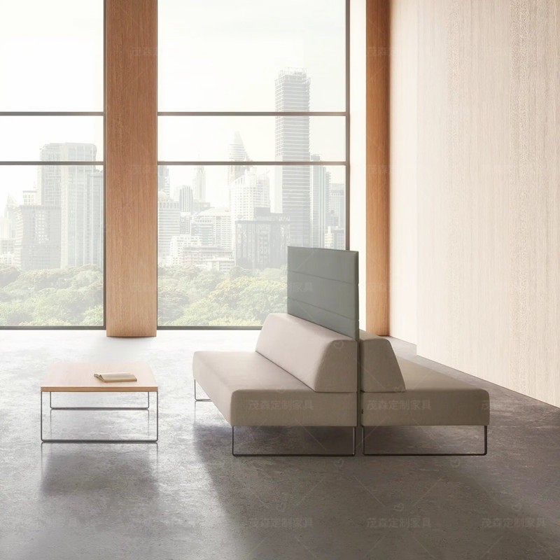 Modular High-Back 2-Seater Lounge Sofa | Modern Commercial Public Seating - Image 3