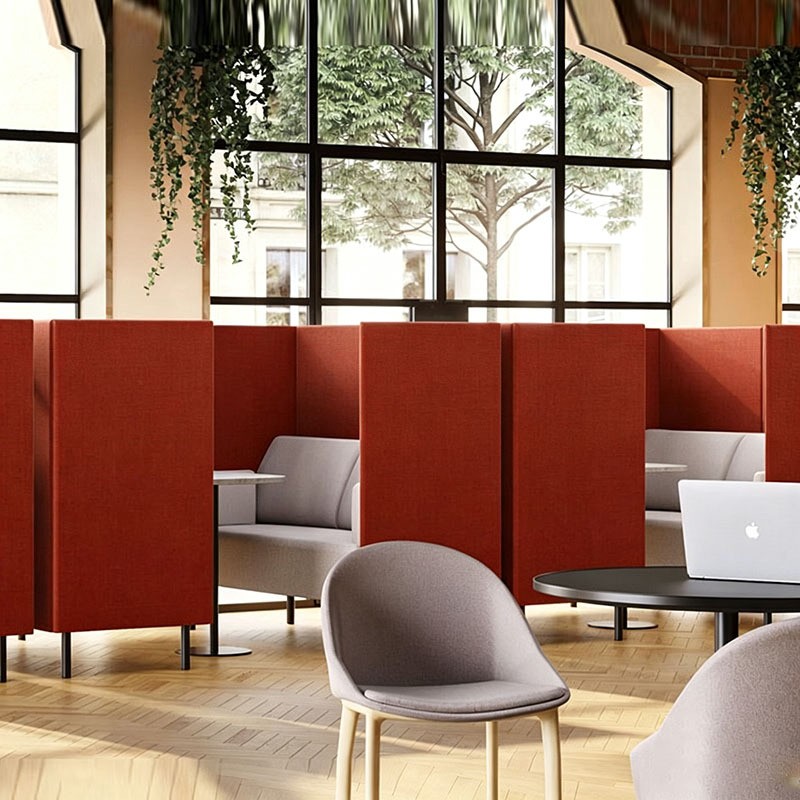 Modern High Back Office Booth Sofa - Image 3