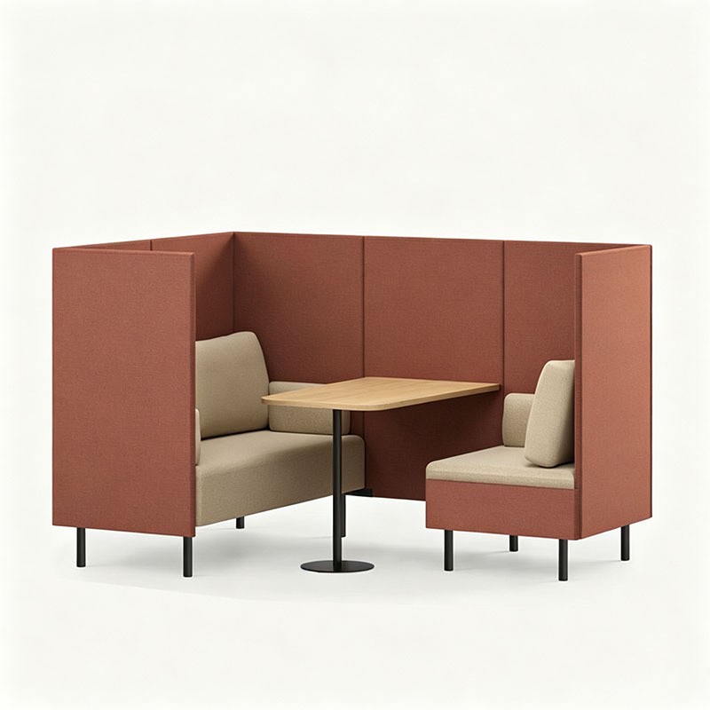 Modern High Back Office Booth Sofa - Image 4