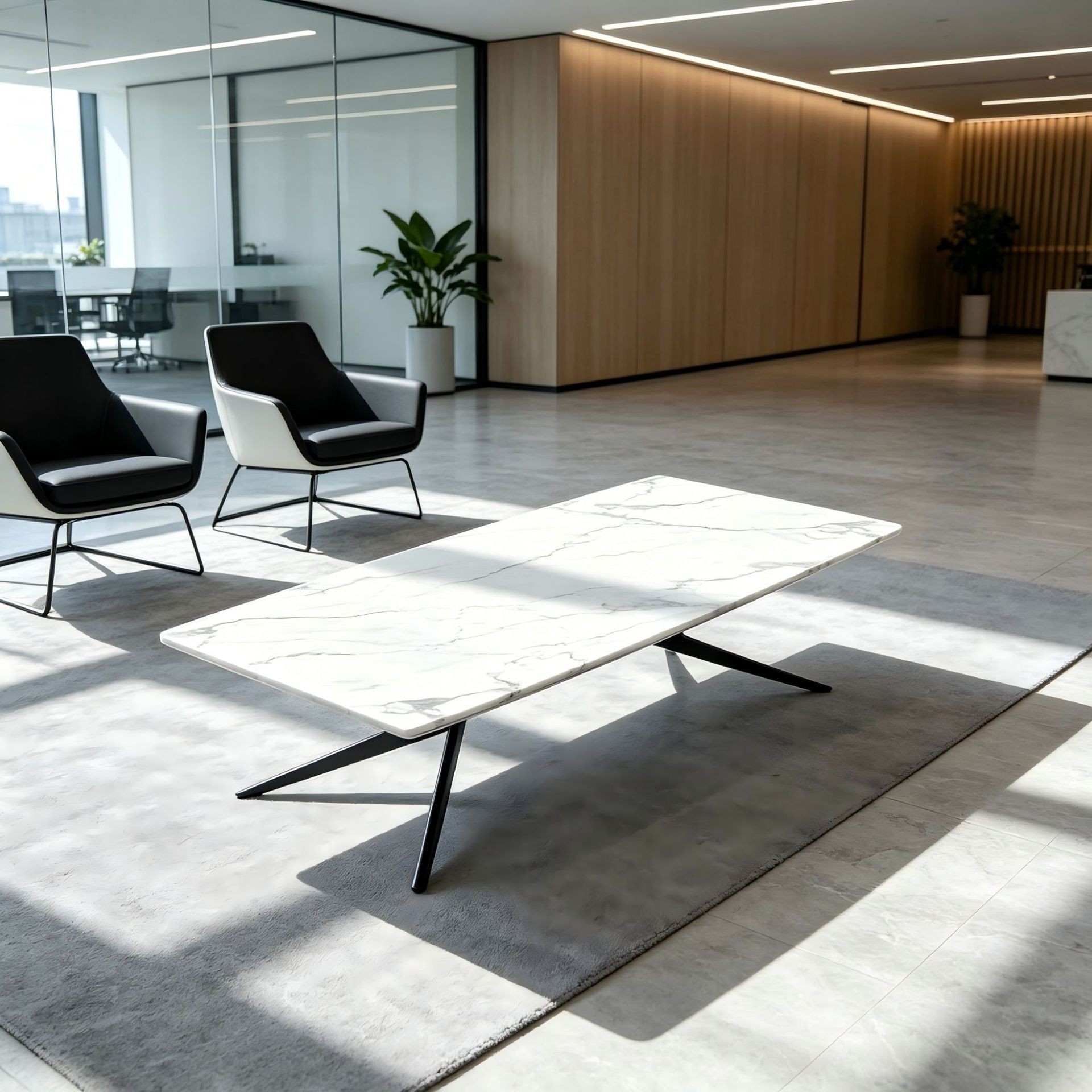 Modern Round Nesting Coffee Table Set | Marble-Look Metal Tables - Image 4
