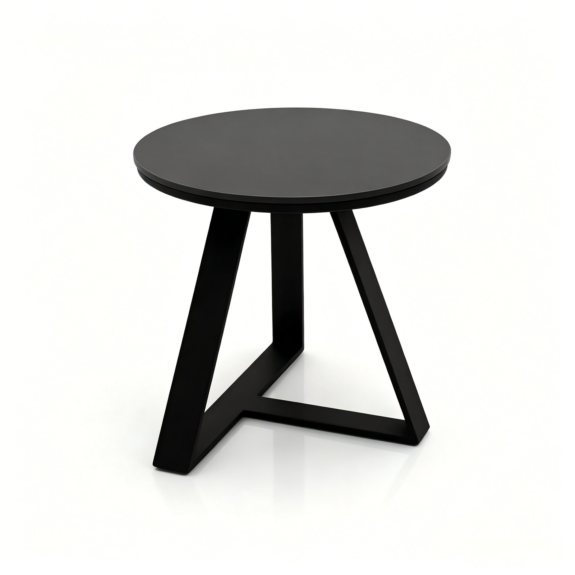 Modern Round Nesting Coffee Table Set | Marble-Look Metal Tables - Image 5