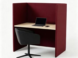 High-Back Privacy Work Pod | Single-Person Focus Workstation