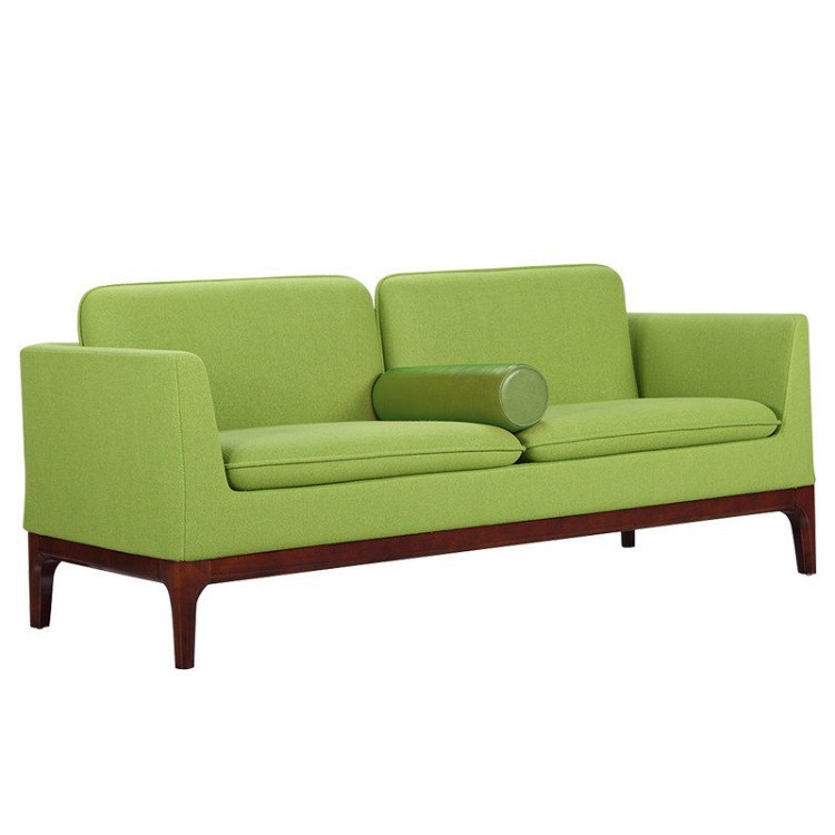 Modern Wood Frame Reception Sofa | 1-Seater & 2-Seater Office Lounge Collection - Image 4