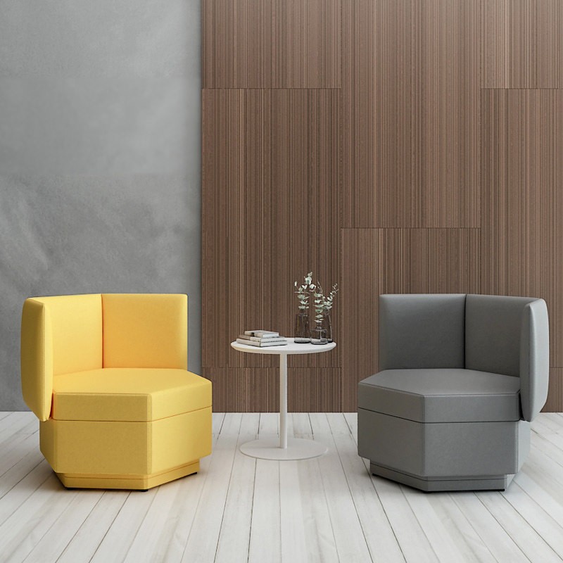 Modern High-Back Lounge Chair | Enclosed Single Sofa for Commercial Spaces - Image 4