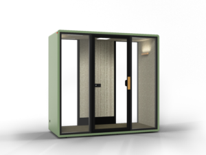 2 Person Acoustic Booth | Office Soundproof Meeting Pod for 2-Private Discussion & Video Call