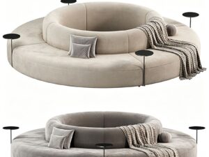 Circular Modular Lounge Sofa | 360° Island Seating