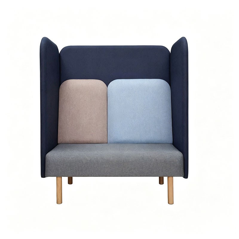 High-Back Privacy Lounge Sofa | Single & Double Seater Booth Seating - Image 4