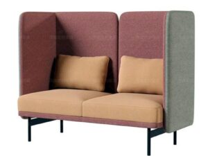 High-Back Modular Privacy Sofa | Flexible Office Lounge Seating