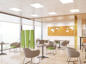 Freestanding Upholstered Office Privacy Screen | High-Back Space Divider