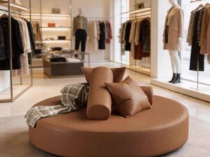 360° Round Island Sofa | Double-Sided Commercial Lounge Seating