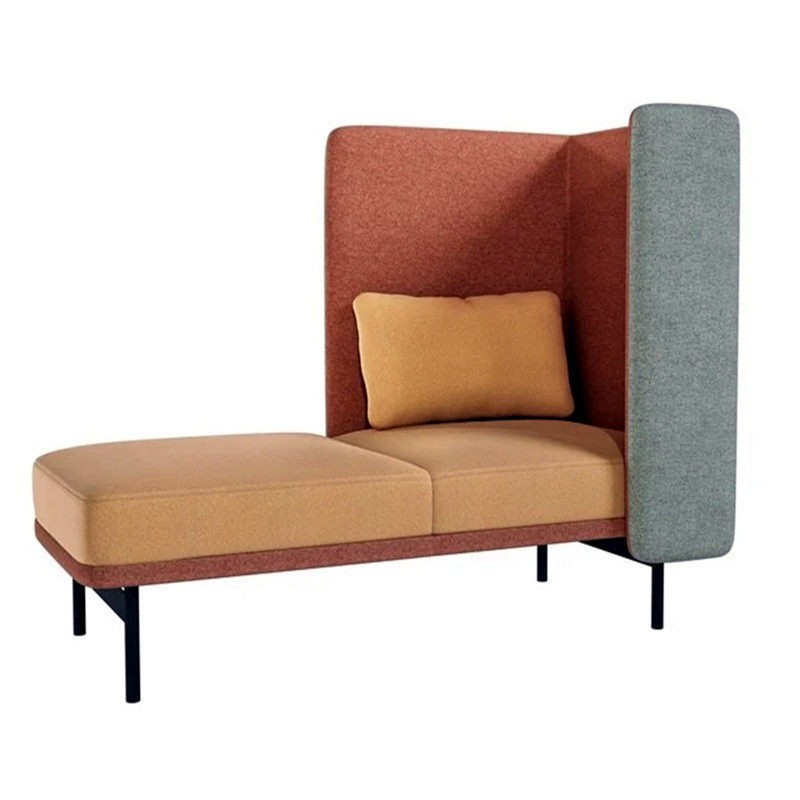 High-Back Modular Privacy Sofa | Flexible Office Lounge Seating - Image 2