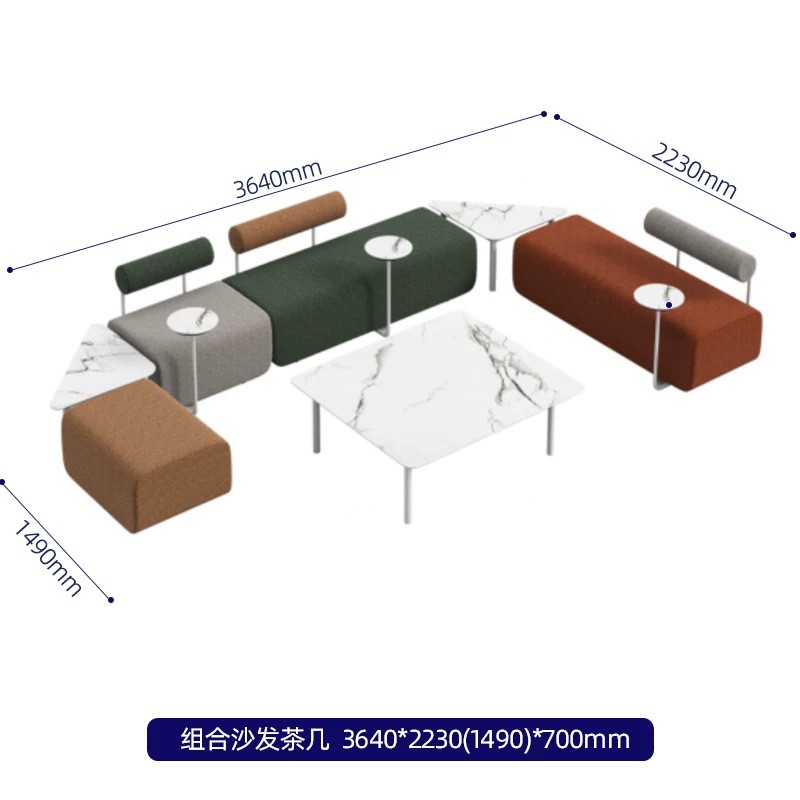 Modular Lounge Sofa System | Contemporary Commercial Seating for Modern Public Spaces - Image 5