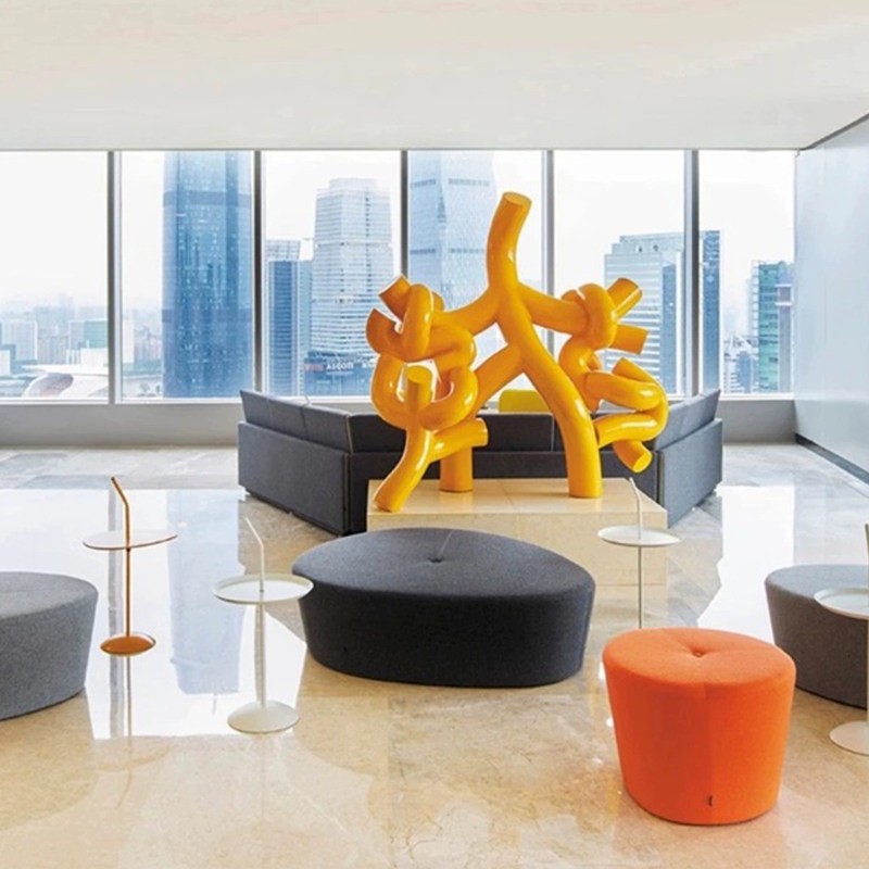 Modern Modular Ottoman | Flexible Lounge Seating Stool - Image 2