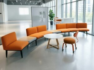 Modular Low-Back Public Lounge Sofa | Modern Multi-User Seating System