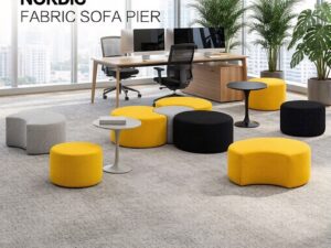 Modular Lounge Ottoman | Modern Multifunctional Upholstered Seating for Public Spaces