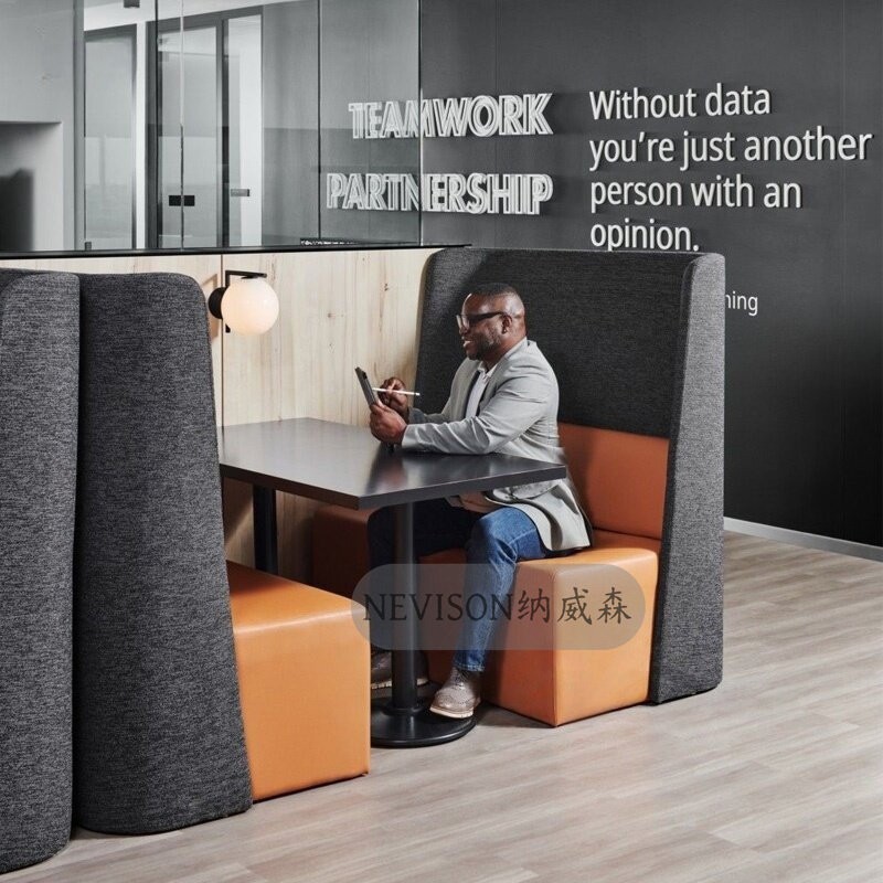 High Back Booth Sofa | Modern Commercial Meeting & Lounge Seating - Image 3