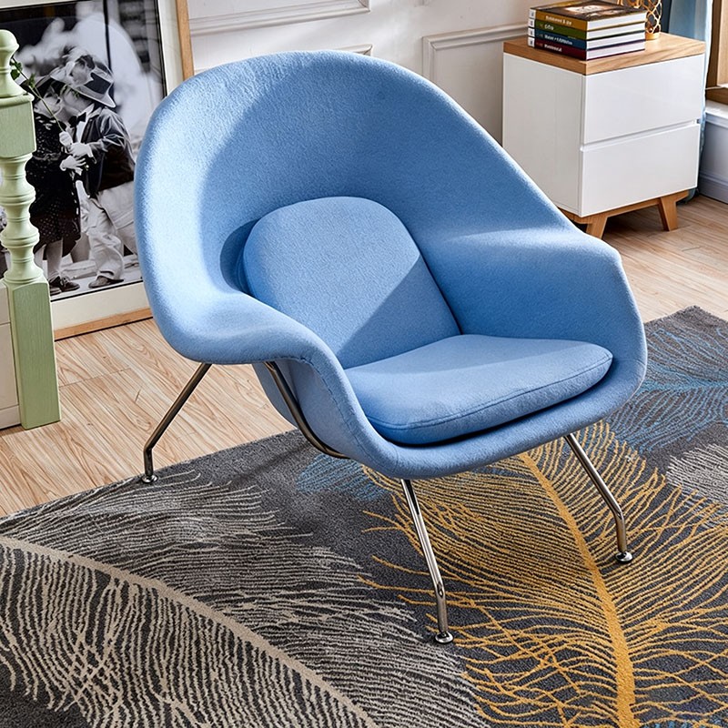 Modern Lounge Chair with Ottoman | Upholstered Accent Chair for Commercial Spaces - Image 5