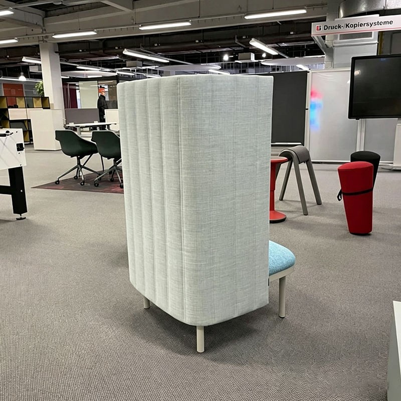 High-Back Privacy Lounge Chair | Semi-Enclosed Office Seating - Image 2