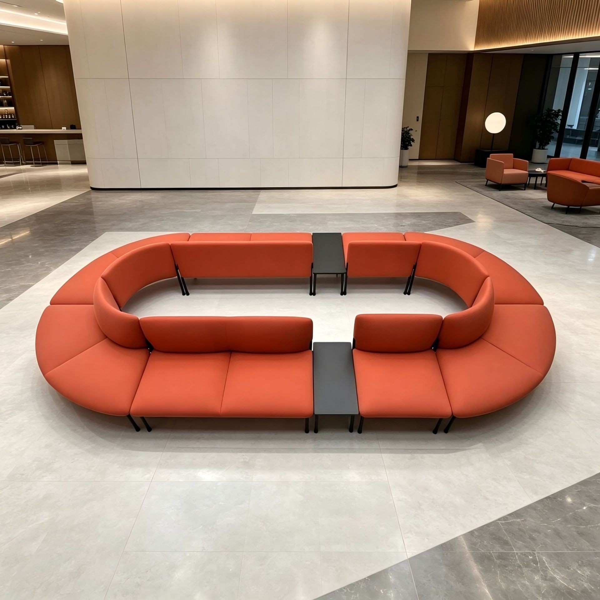 Modular Circular Sofa System for Collaborative Spaces - Image 2