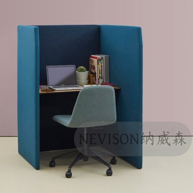 Single-Person Privacy Work Booth | Modern Semi-Enclosed Focus Workstation - Image 3