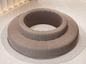 Circular Modular Lounge Sofa | Modern Curved Seating for Public Spaces