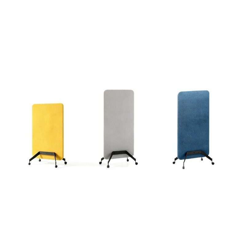 Mobile Office Privacy Screen with Casters - Image 5