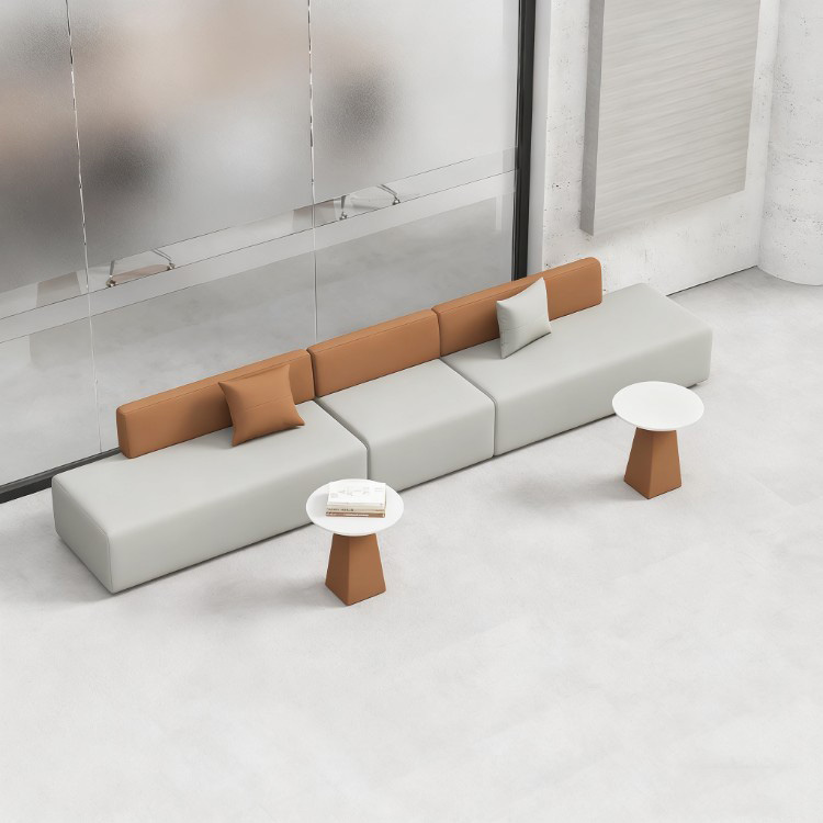 Modular Double-Sided Public Sofa | Modern Low-Back Multi-User Seating System - Image 4