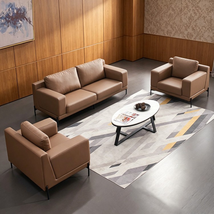 Modern Executive Leather Sofa | 1-Seater & 2-Seater Office Reception Collection - Image 4