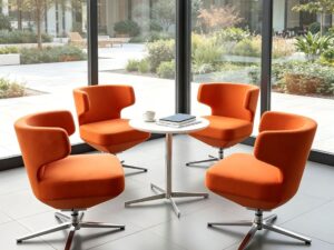 Modern Swivel Lounge Chair for Office & Hospitality Spaces