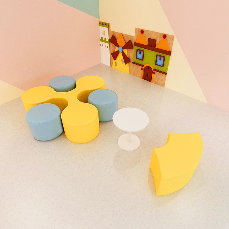 Clover Modular Ottoman | Modern Lounge Seating for Educational & Public Spaces