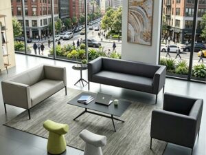 Modern Minimalist Office Reception Sofa | 1-Seater, 2-Seater & 3-Seater Business Lounge Collection