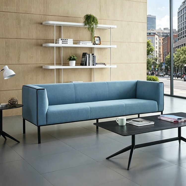 Modern Minimalist Office Reception Sofa | 1-Seater, 2-Seater & 3-Seater Business Lounge Collection - Image 2